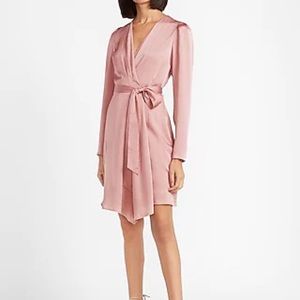 Express Satin Wrap Dress S